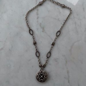 Brighton Round Necklace + Dust Bag